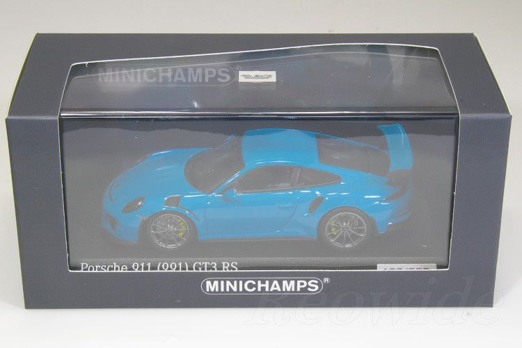 ミニチャンプス 1/43 ポルシェ 911 (991) GT3 RS マイアミブルー