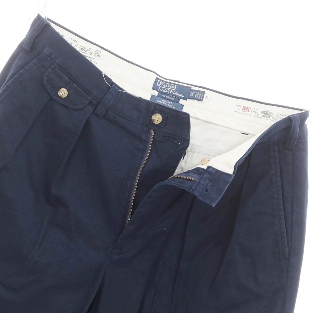 Ralph Lauren ネイビー チノパン　beams別注　w33 中古】ポロ ラルフローレン Polo Ralph Lauren BEAMS別注