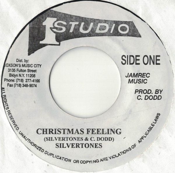 レコード ジャマイカ7” Silvertones Christmas Feeling NONE Studio