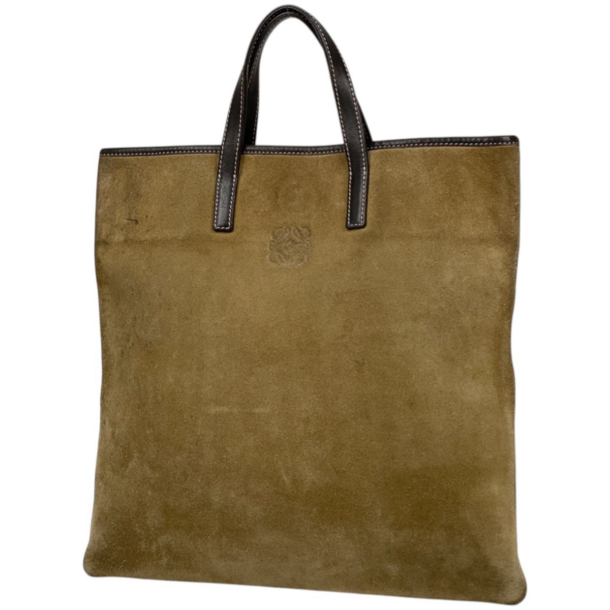 LOEWE ハンドバッグ/スエード/アナグラム ハンドバッグ ロエベ LOEWE アナグラム トートバッグ ハンドバッグ トート