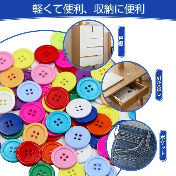 飾りボタン 4点セット BLAZE（手芸） ボタンセット レトロ プラボタン