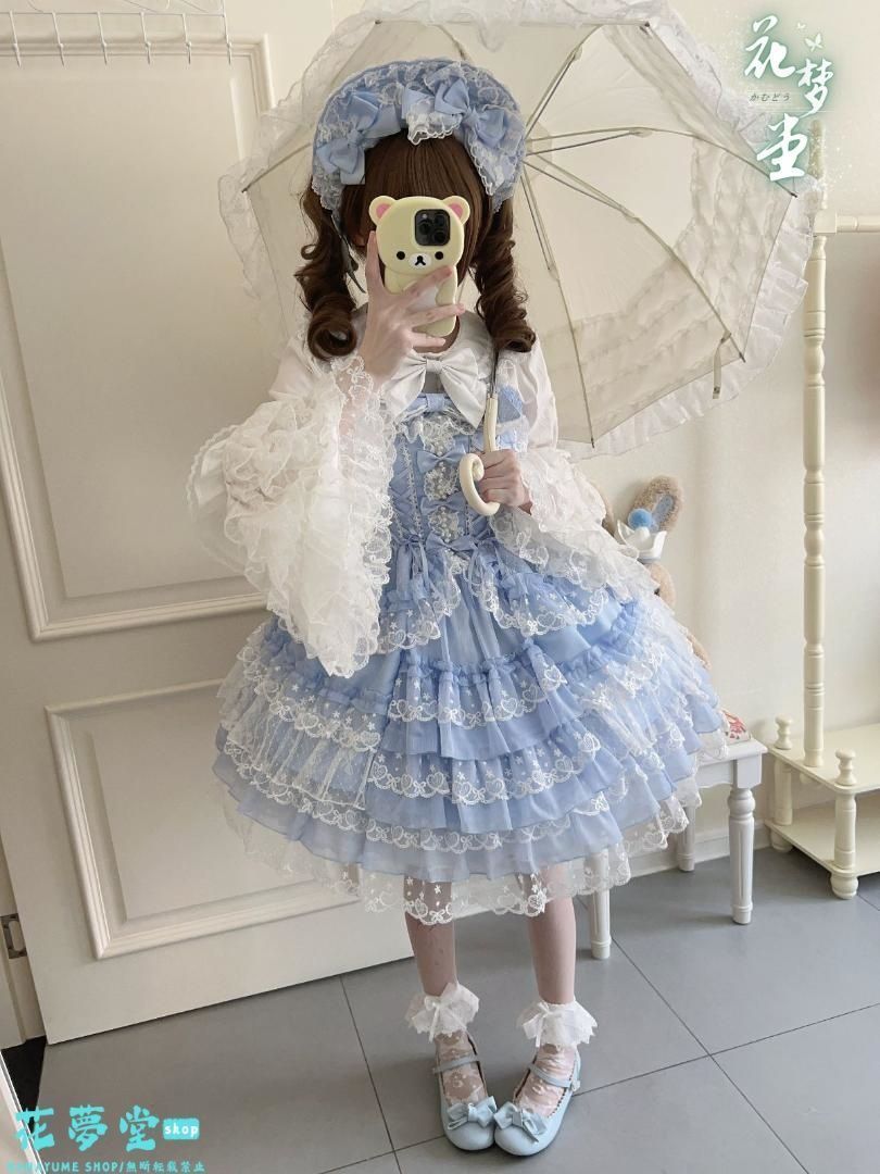 今日だけ割引 25年 コスプレ ロリータ ワンピース ドレス ゴスロリ かわいい レース 撮影会 舞台 イベント 原野空間-263