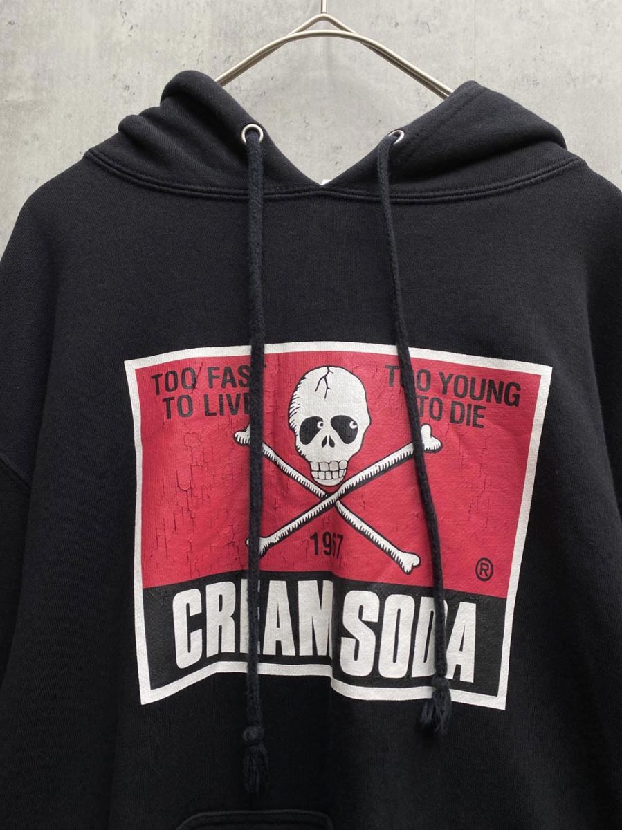 CREAM SODA クリームソーダ　スカルデザイン パーカー　黒　Lサイズ 楽天市場】CREAM SODA クリームソーダ CS SKULL FLAGプル