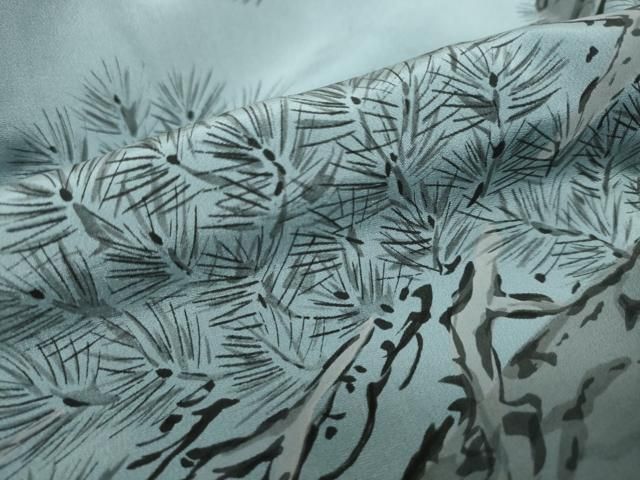 平和屋着物 男性 長襦袢 袷 松 正絹 ud