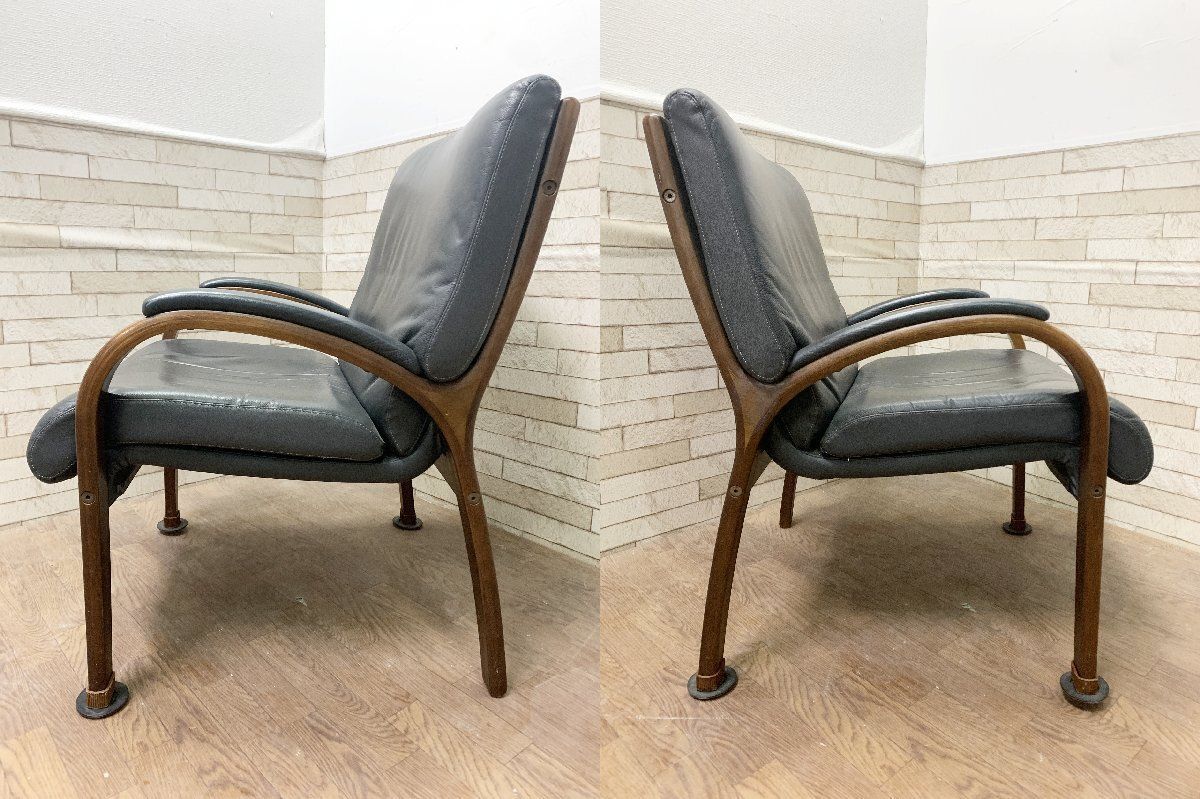 FUJI FURNITURE アームチェア 本革 ダークグリーン 【公式通販】 FUJI FURNITURE アームチェア 本革 ダークグリーン 【公式通販】