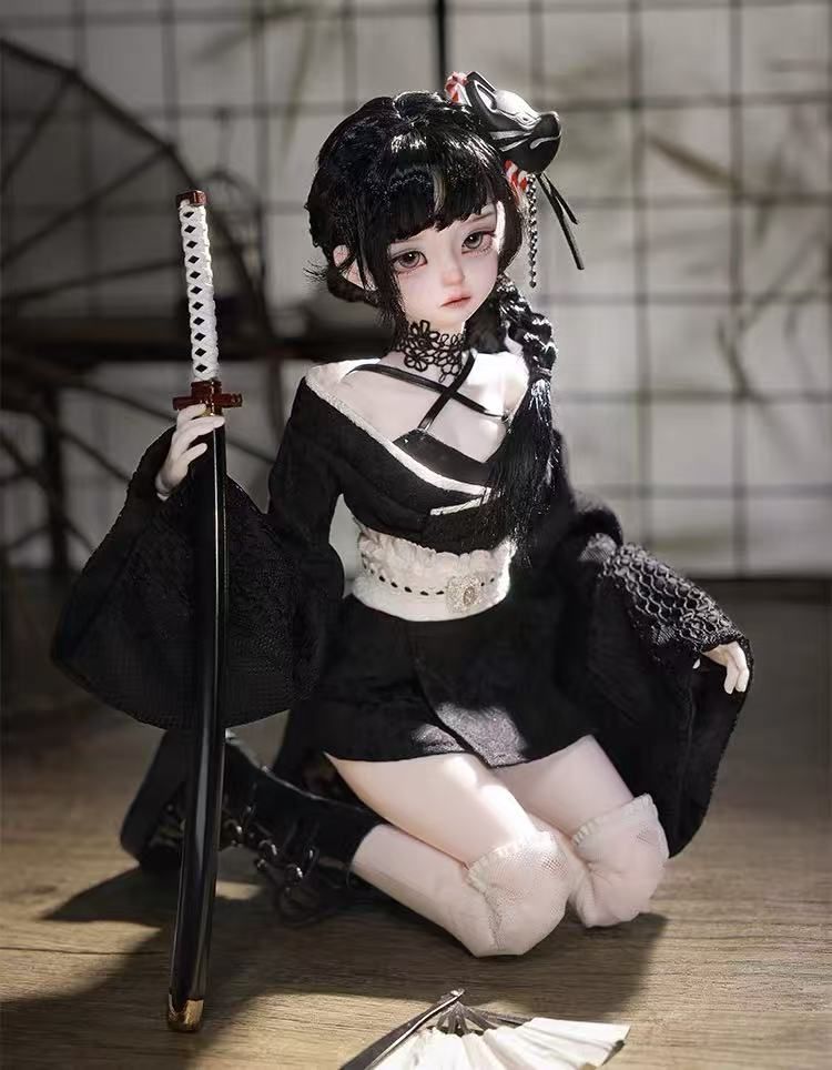 新作登場】BJD 娃娃 SD「恵子」 日本風民族衣装付き ヤクザの