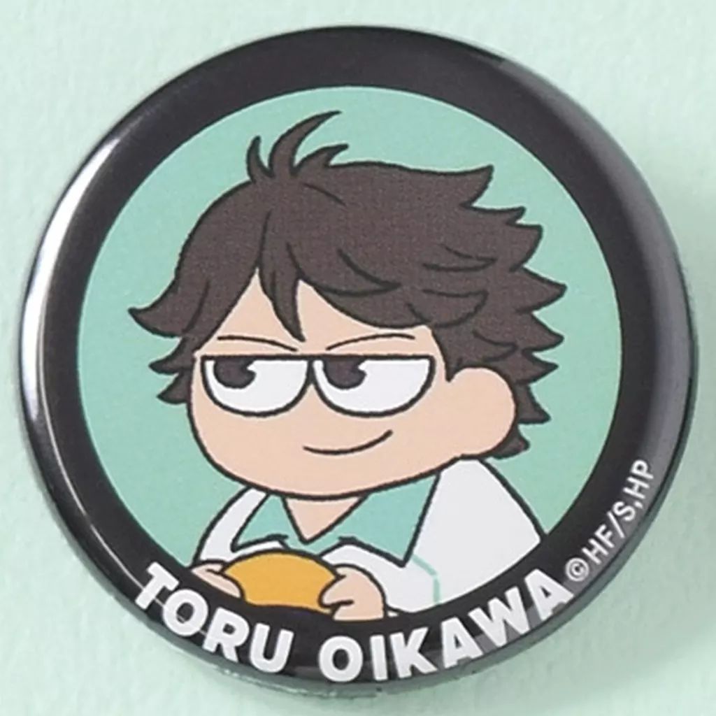 中古】バッジ・ビンズ 及川徹 「ハイキュー!! ジロリ 缶バッジ 仙台