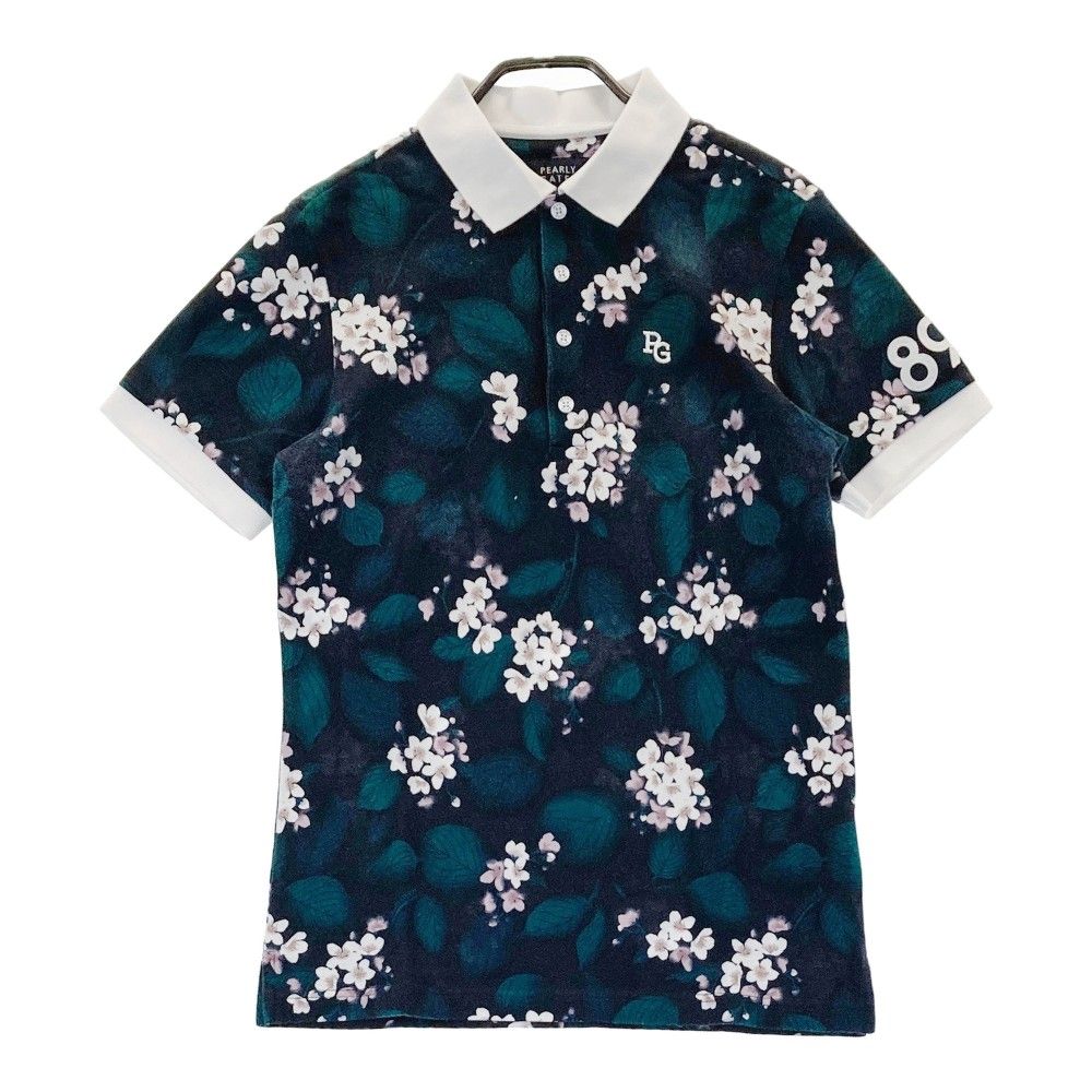 サイズ：4 PEARLY GATES パーリーゲイツ 半袖ポロシャツ 花柄