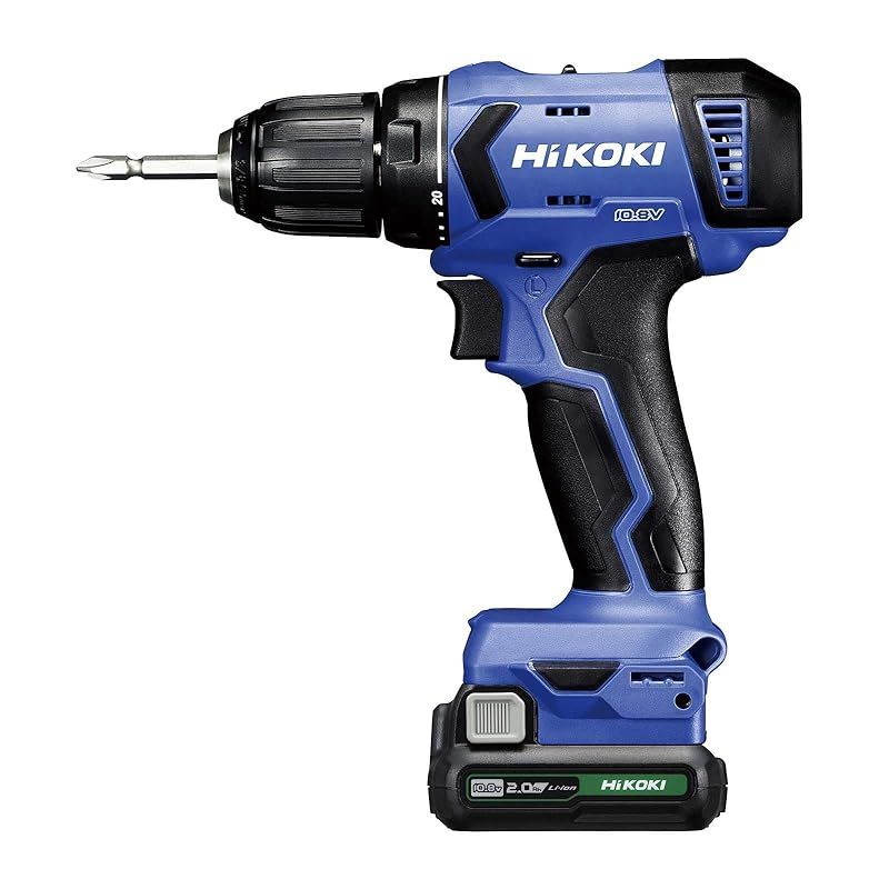 HiKOKI ハイコーキ 10.8V 充電式 ドライバドリル FDS12DAL 2.0Ah蓄電池×2個 充電器付 FDS12DAL 2BS 1