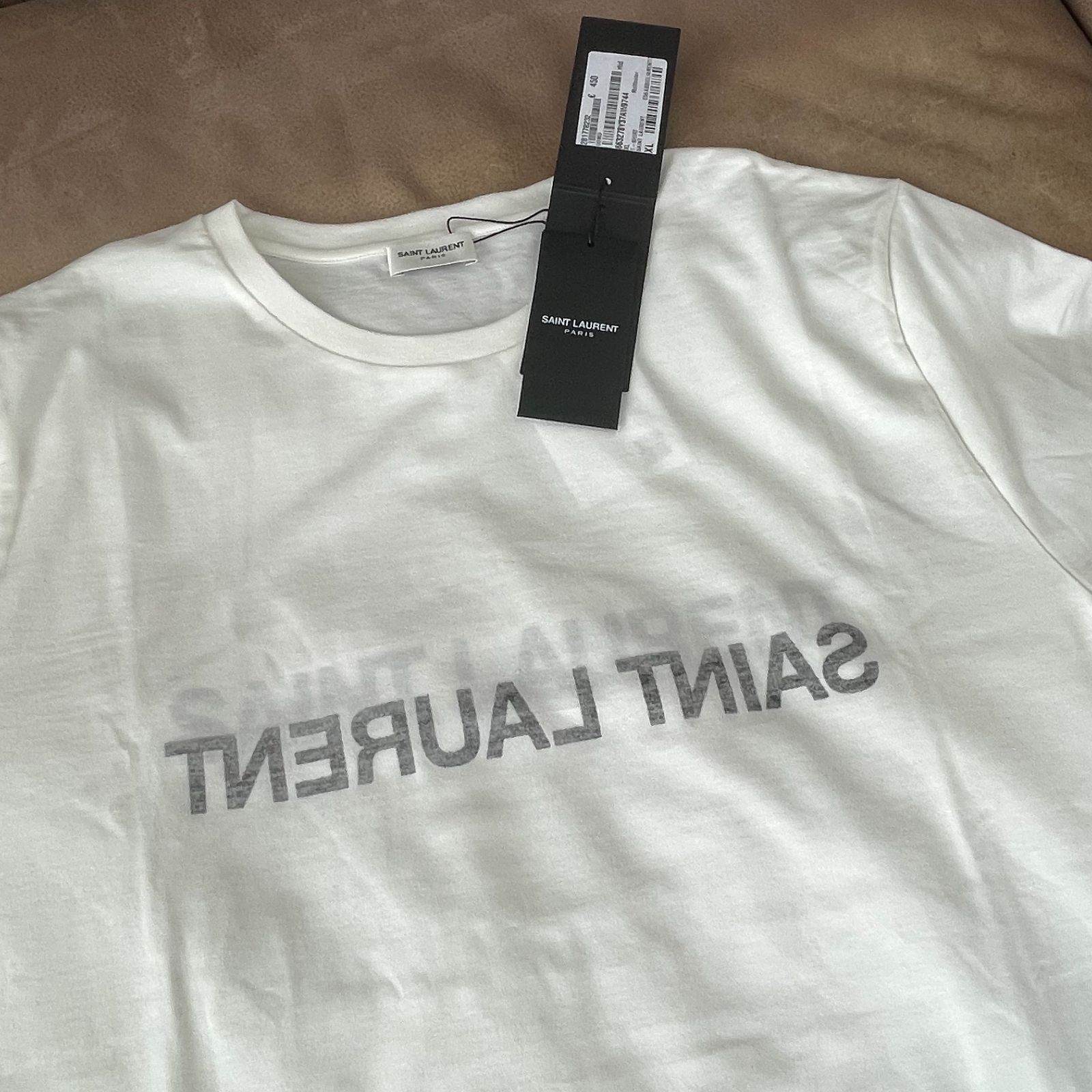 新品】サンローラン リバースロゴTシャツ - メルカリ