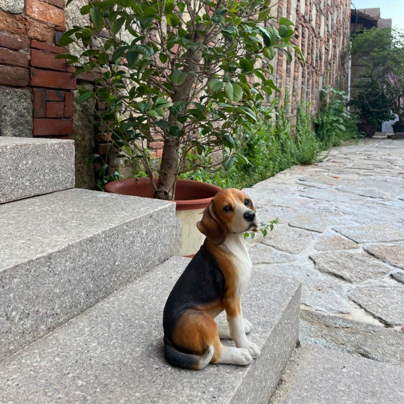 ビーグル犬　置物 楽天市場】犬の置物 ビーグル お座り ワンちゃん いぬ オブジェ