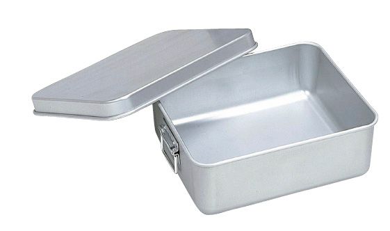 アルマイト 保温 冷バットコンテナー 蓋付 002 内面スミフロン加工 ATMAENTERPRISE_COM