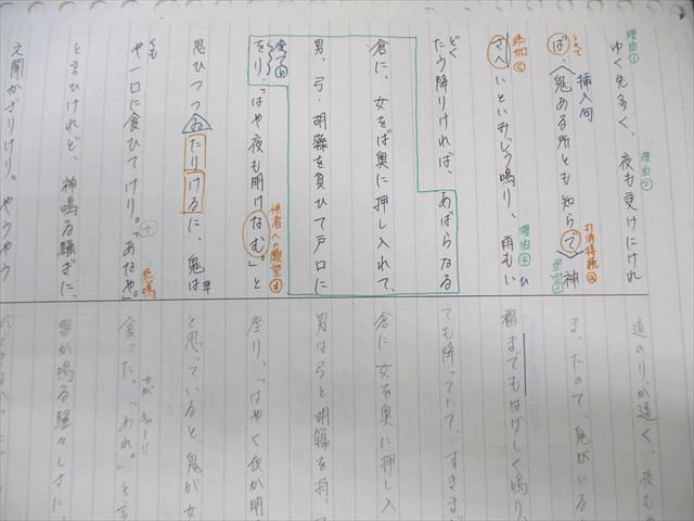 筑波大学附属高校 高1～高3 古文 ノート・プリントセット 定期