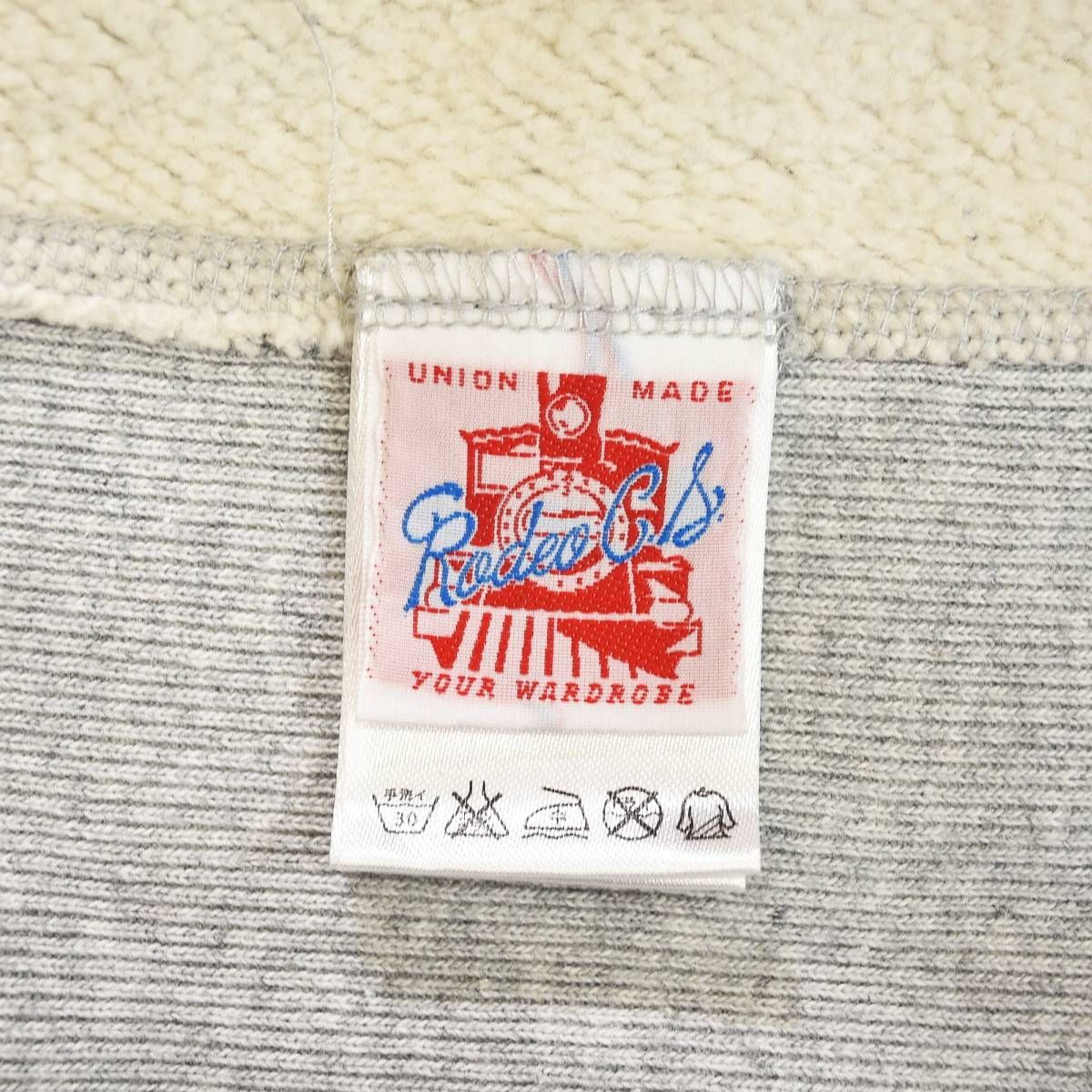 ロデオクラウンズ RODEO CROWNS 半袖 リバースウィーブ REVERSE WEAVE カットオフ 加工 カレッジ ロゴ プリント スウェット トレーナー FREE レディース ♪ ロデオクラウンズ RODEO CROWNS 半袖 リバースウィーブ REVERSE