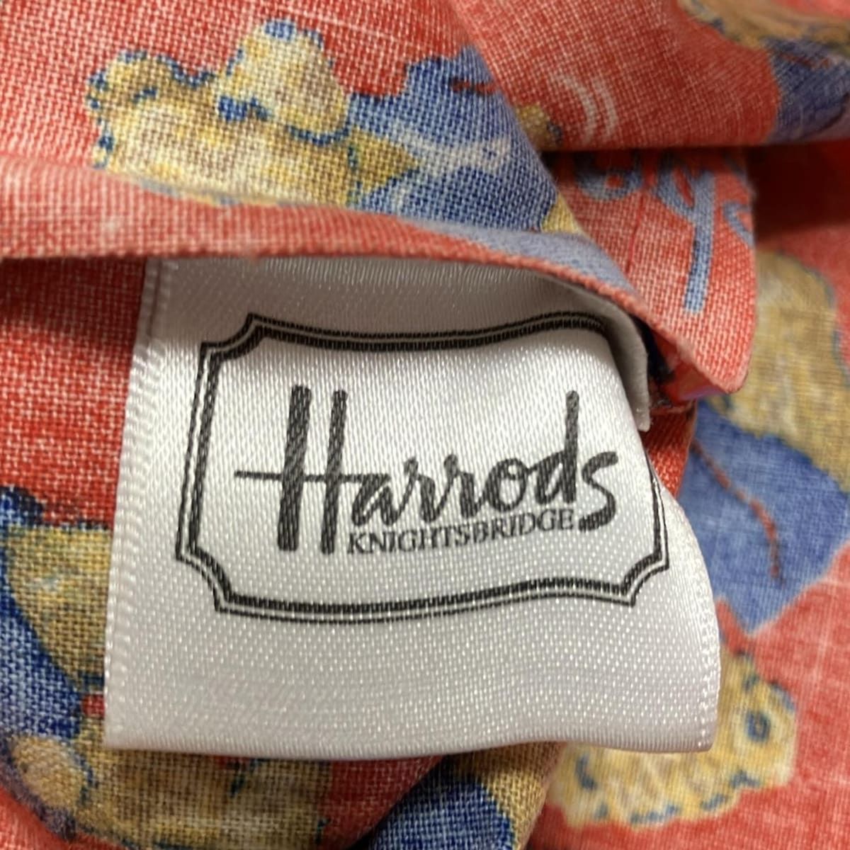 HARRODS(ハロッズ) トートバッグ - レッド×ブルー×マルチ クマ柄