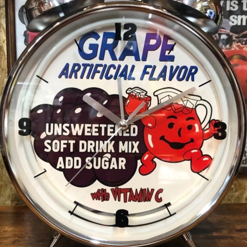 インテリア小物 ネオンアラームクロック KOOL AID クールエイド