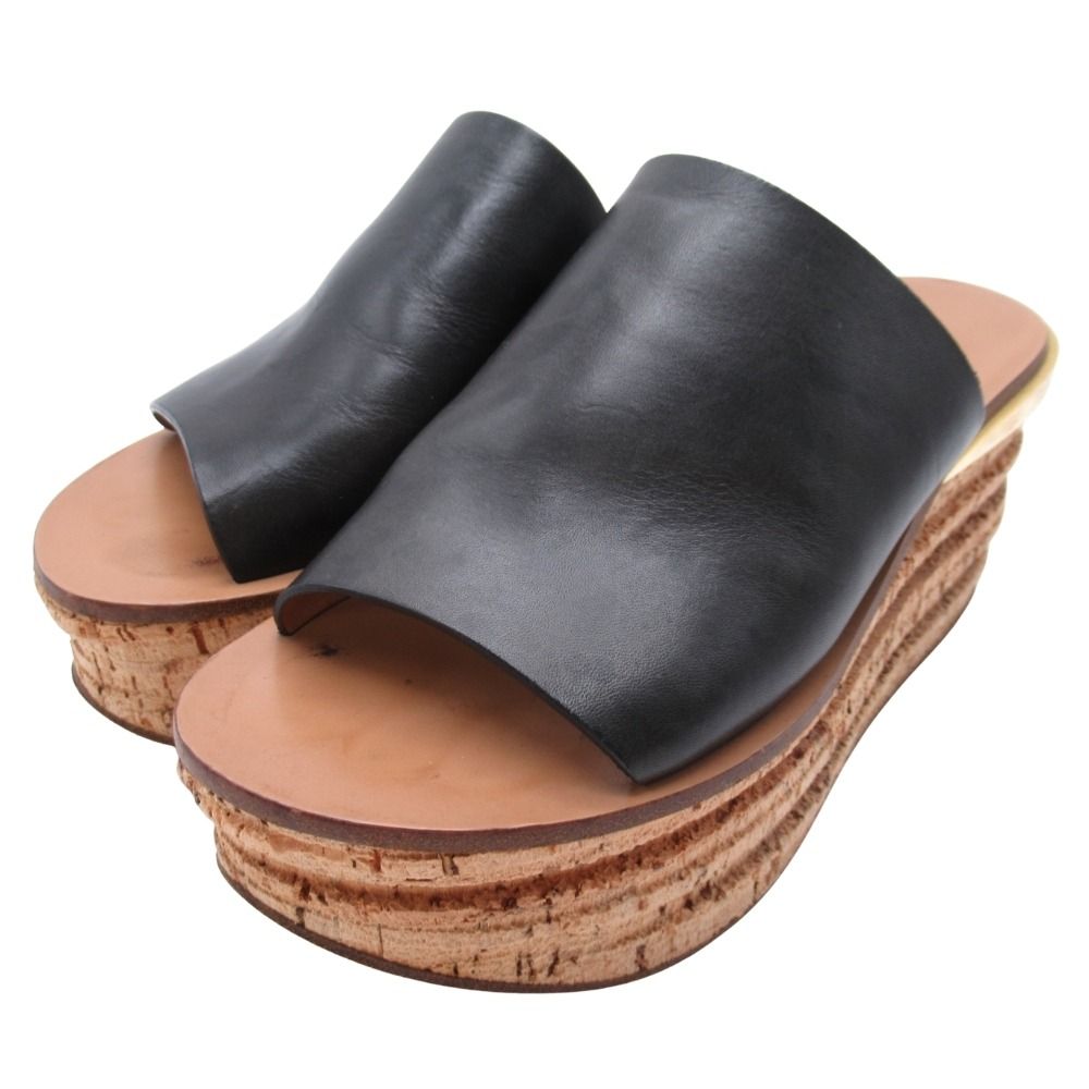 良品 Chloe クロエ CAMILLE カミーユ コルク ウェッジソール サンダル