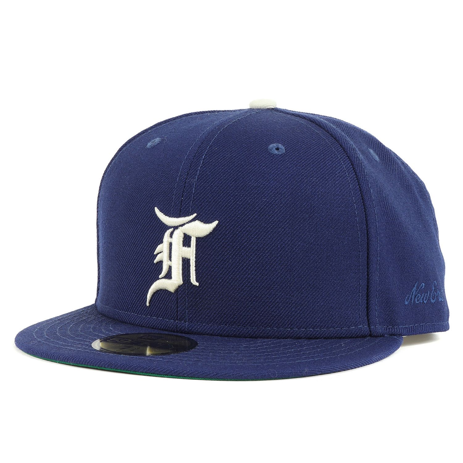 美品 FEAR OF GOD ESSENTIALS フィアオブゴッド エッセンシャルズ NEW ERA Fロゴ ベースボールキャップ 59FIFTY  FITTED ロイヤル 7 3/4(61.5cm) 帽子 コラボ ニューエラ