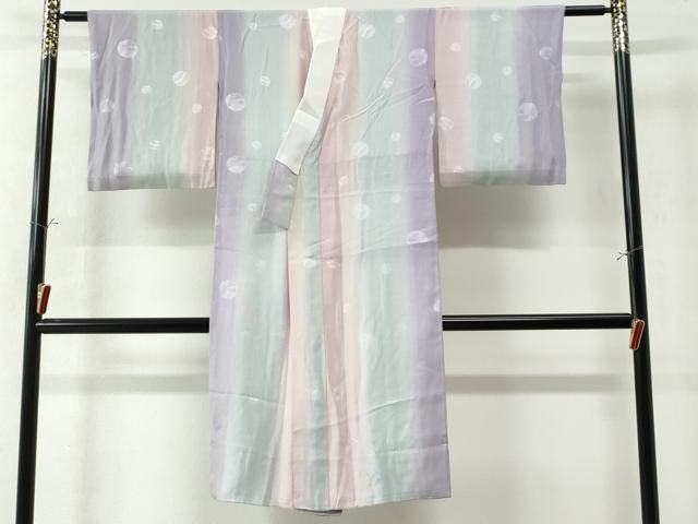 平和屋着物●長襦袢 袷 鈴地紋 暈し染め 正絹 CAAW8086yc
