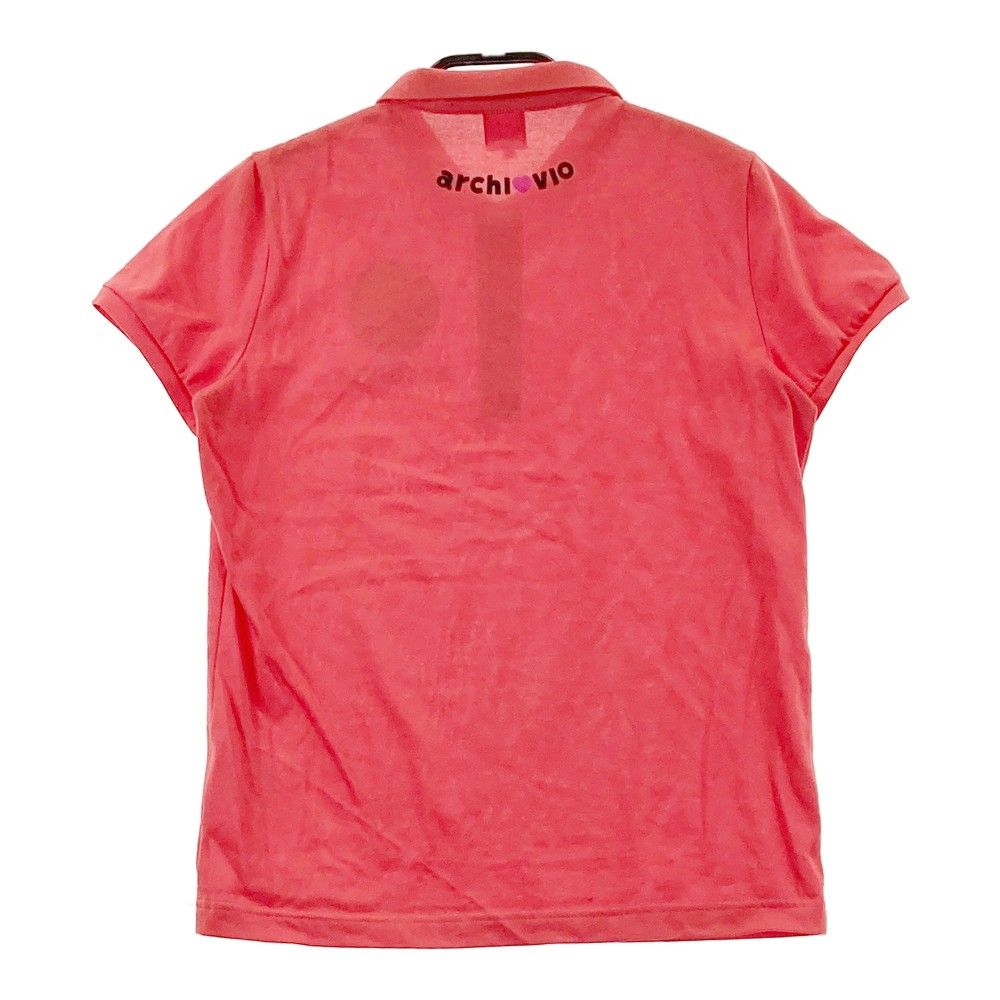 サイズ：36 ARCHIVIO アルチビオ 半袖ポロシャツ レッド系