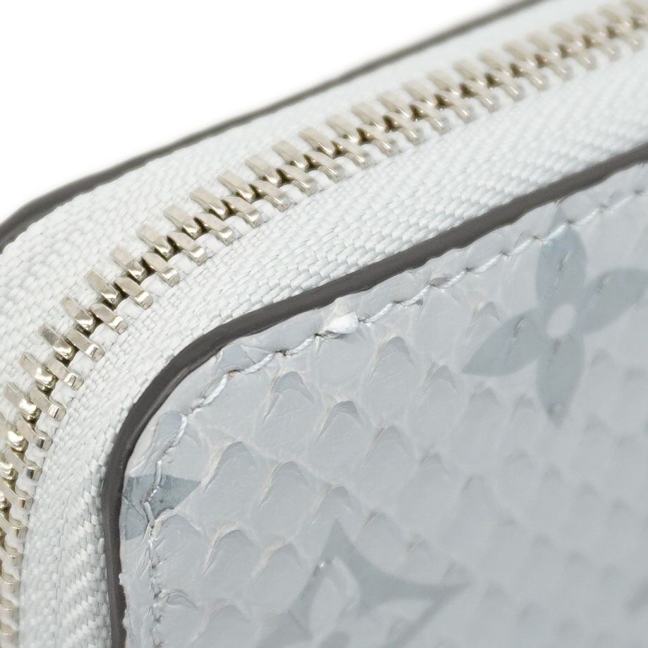 ルイヴィトン モノグラム パイソン ジッピーウォレット 財布 シルバー グレー プレミアム価格】 ルイヴィトン 財布 LOUIS VUITTON モノグラム