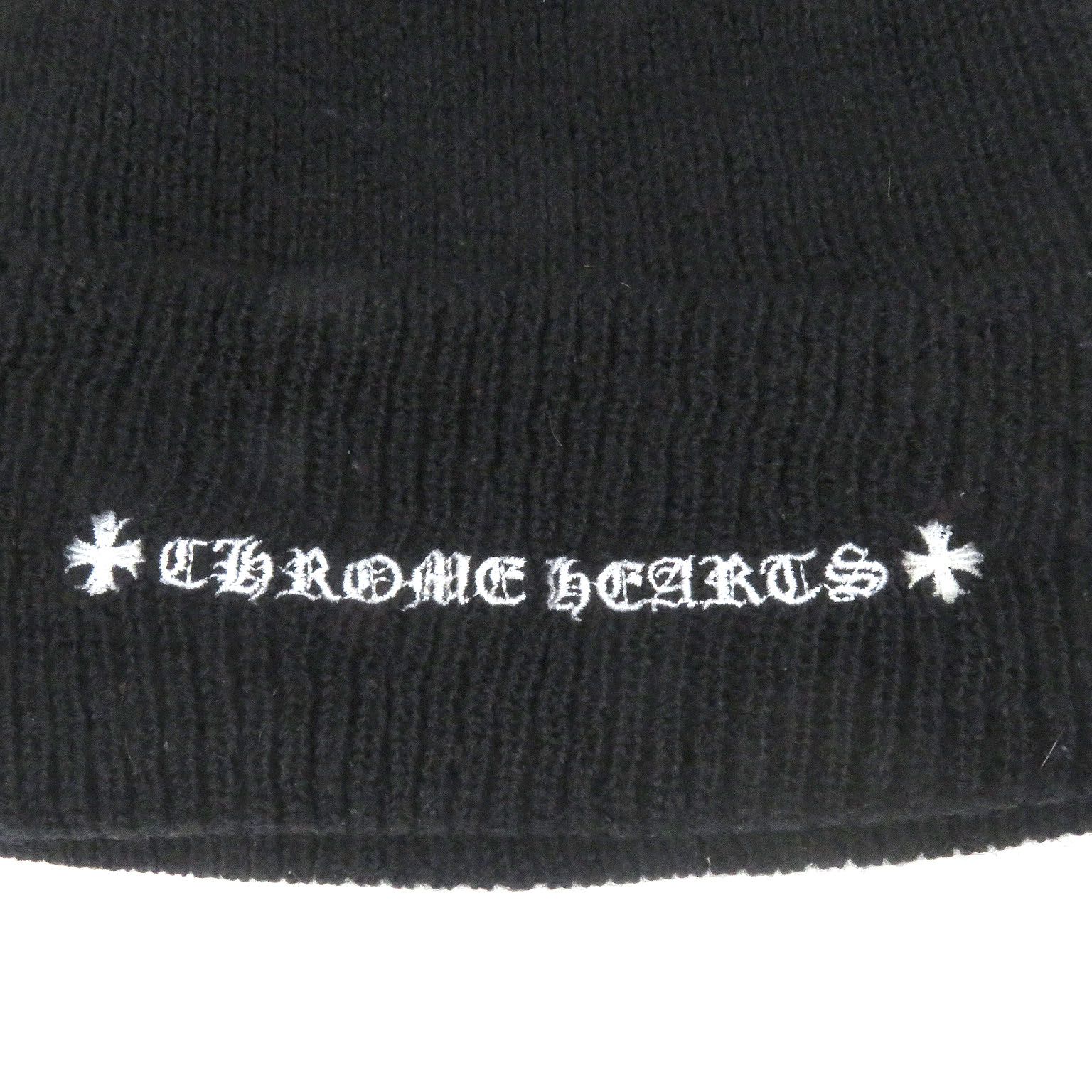 美品□CHROME HEARTS クロムハーツ ウール100％ CHプラス ロゴ