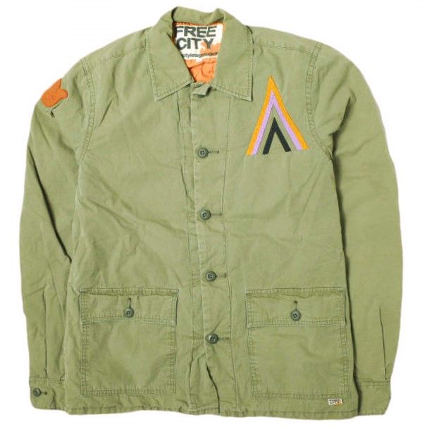 FREECITY フリーシティ 日本製 PADDED MILITARY JACKET 中綿入り ミリタリージャケット 700057-185 1 OLIVE アウター g17810