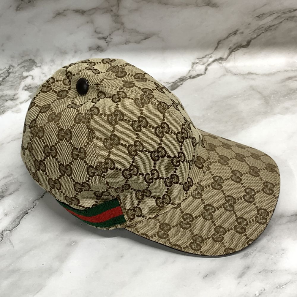 ◇ GUCCI GGキャンバス キャップ 帽子 [ 200035-204891 ] サイズ：M/58