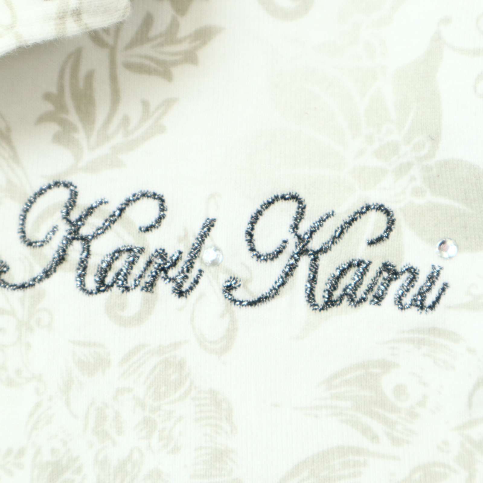 Karl Kani - 美品【カールカナイ】迷彩カモ柄 刺繍ロゴ ゴルフ ポロシャツ 半袖 S 黒×白 kkwrn222kg1206-3.jpg