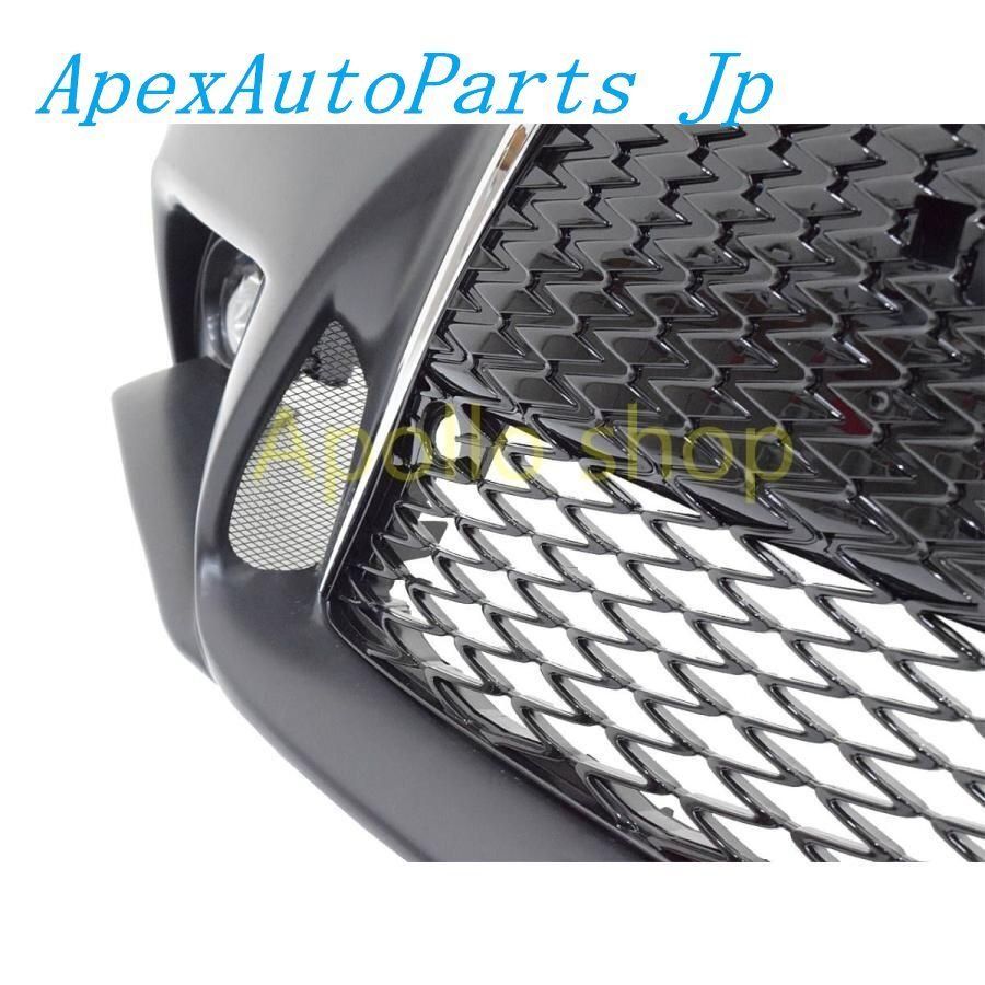 レクサス IS 20系 30系Fスポーツtype フロントバンパー スピンドルグリル フォグランプ 未塗装 LEXUS IS250 IS350 FFCRYSTALESIA_COM