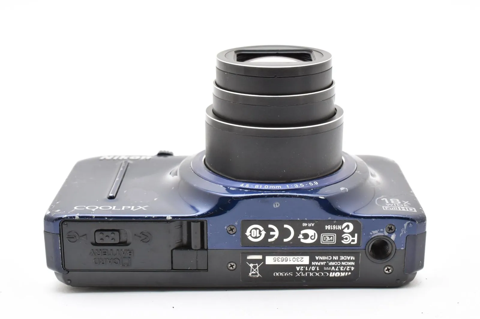 動作品 Nikon COOLPIX S9300 ブルー デジタルカメラ ニコン COOLPIX