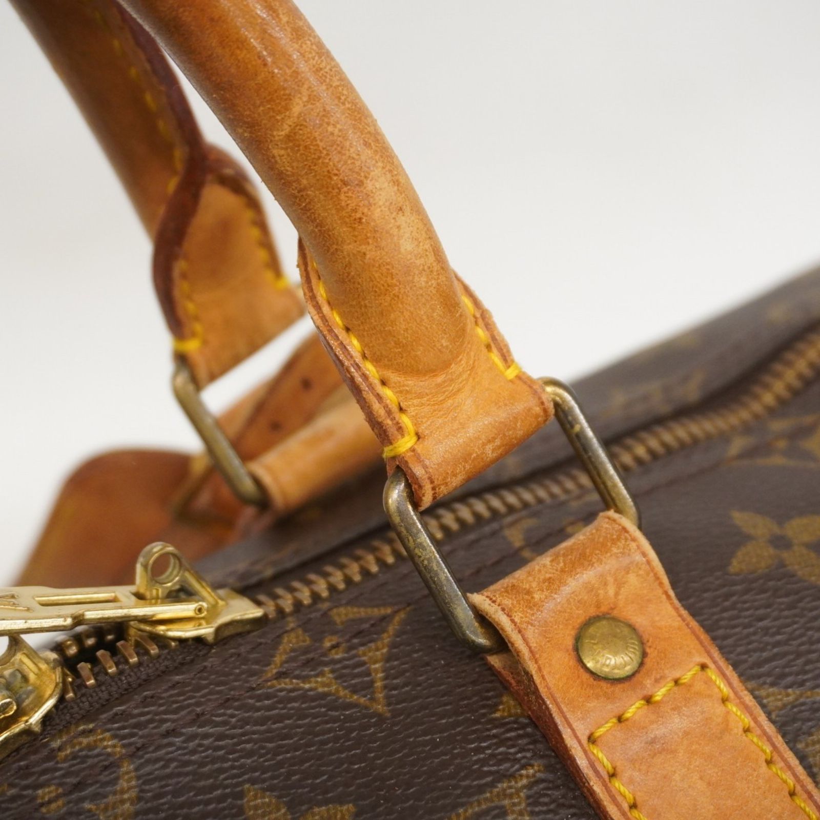 Louis Vuitton ボストンバッグ モノグラム キーポル　ブラウン ルイヴィトン モノグラム キーポル55 USA製 ブラウン M41424