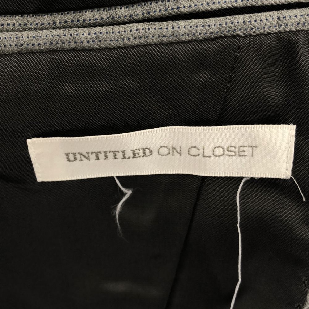 美品 UNTITLED ON CLOSET アンタイトルオンクローゼット スーツ ジャケット1 パンツ2 毛 ポリエステル パンツ ストライプ  レディース AN775B9 - メルカリ