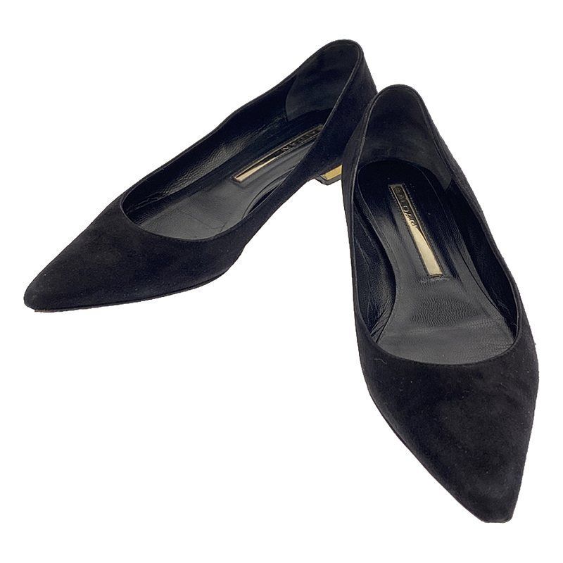 BALDAN / バルダン | スエード ポインテッドトゥ フラットパンプス