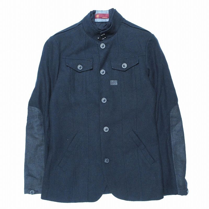 ジースターロウ G-STAR RAW Cormac Blazer コーマック ブレザー ワーク ジャケット アウター 上着 XS 黒 ブラック ur59