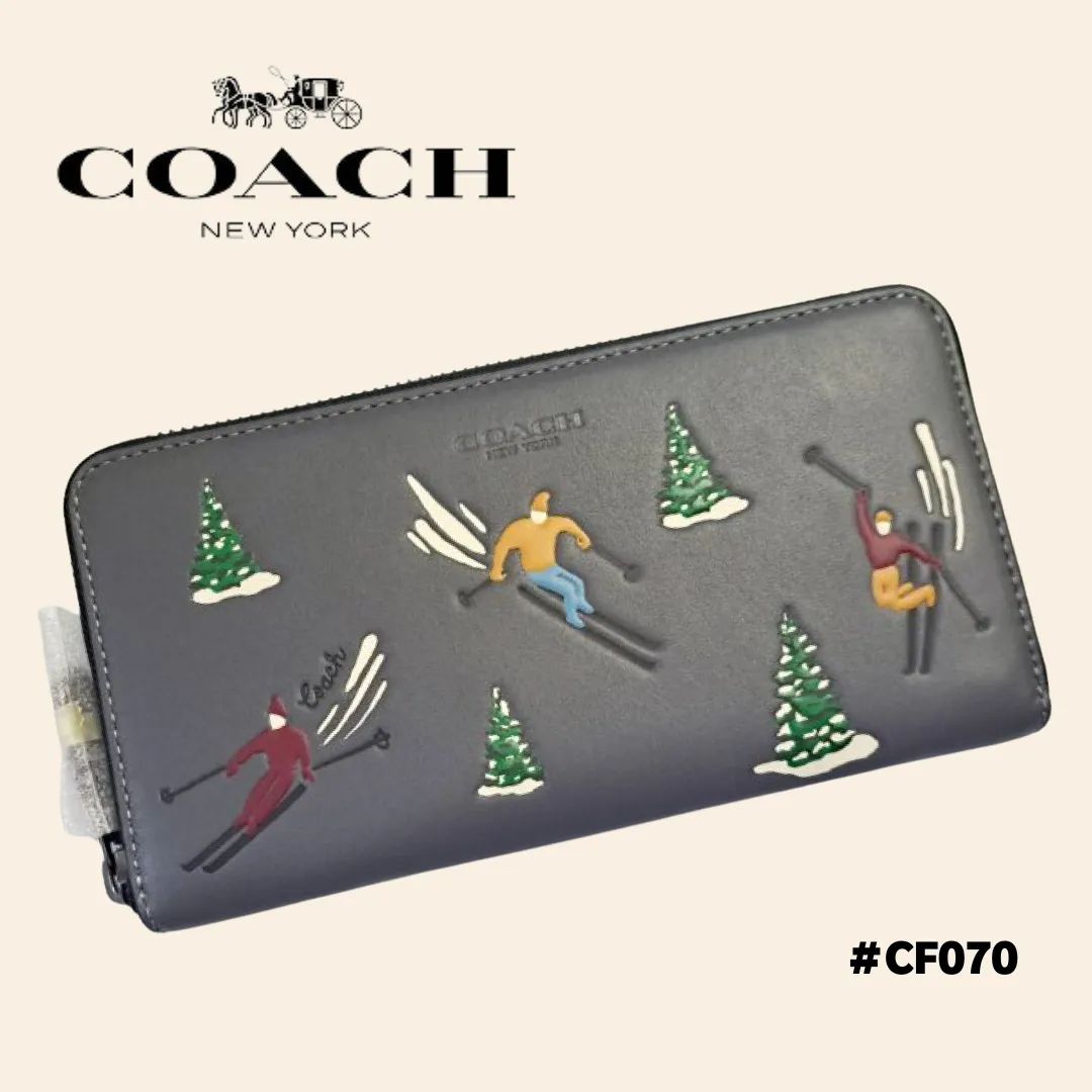 COACH コーチ◇新品 未使用 正規品◇ラウンドファスナー長財布 メンズ 