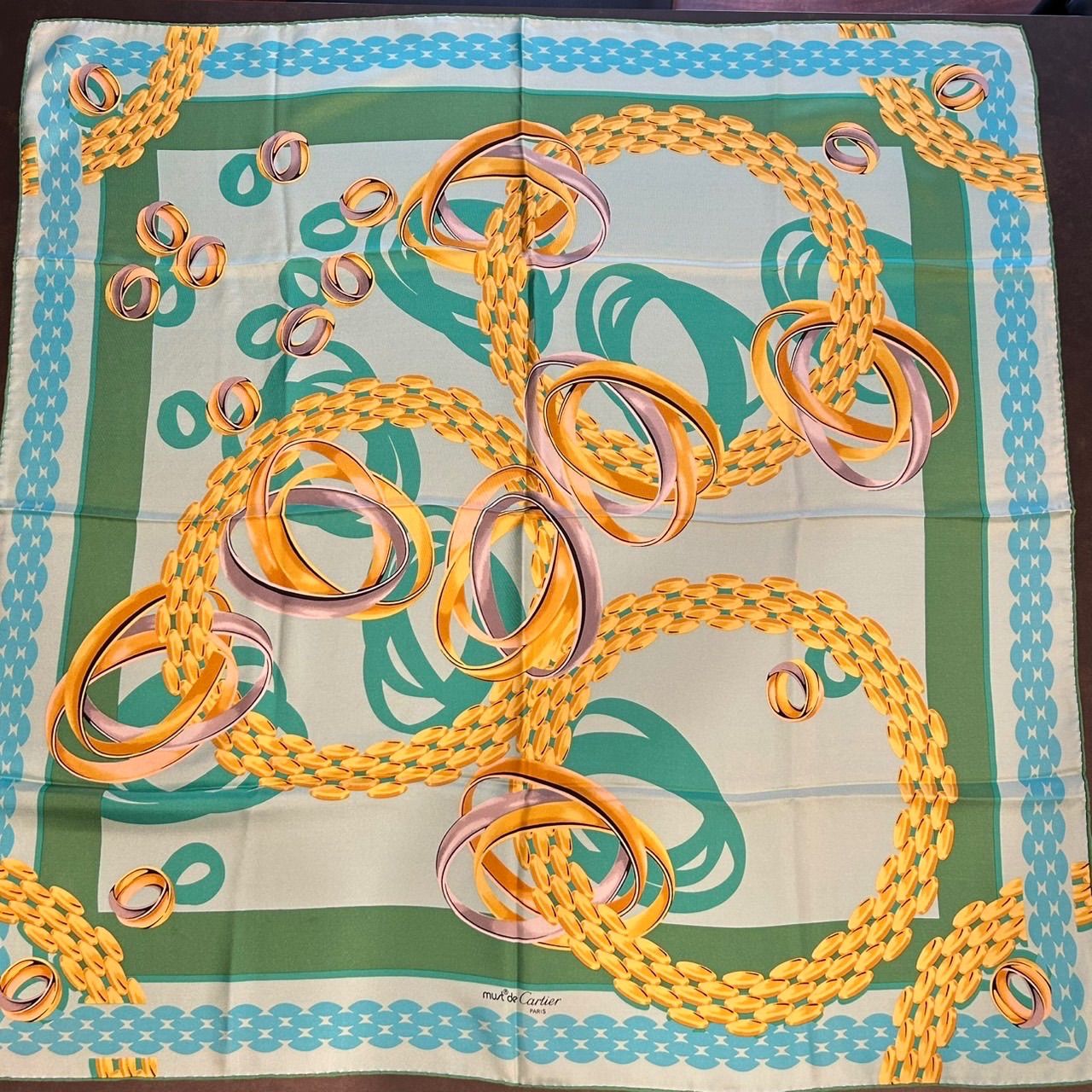 新品 カルティエ スカーフ シルク 中古・古着通販】Cartier