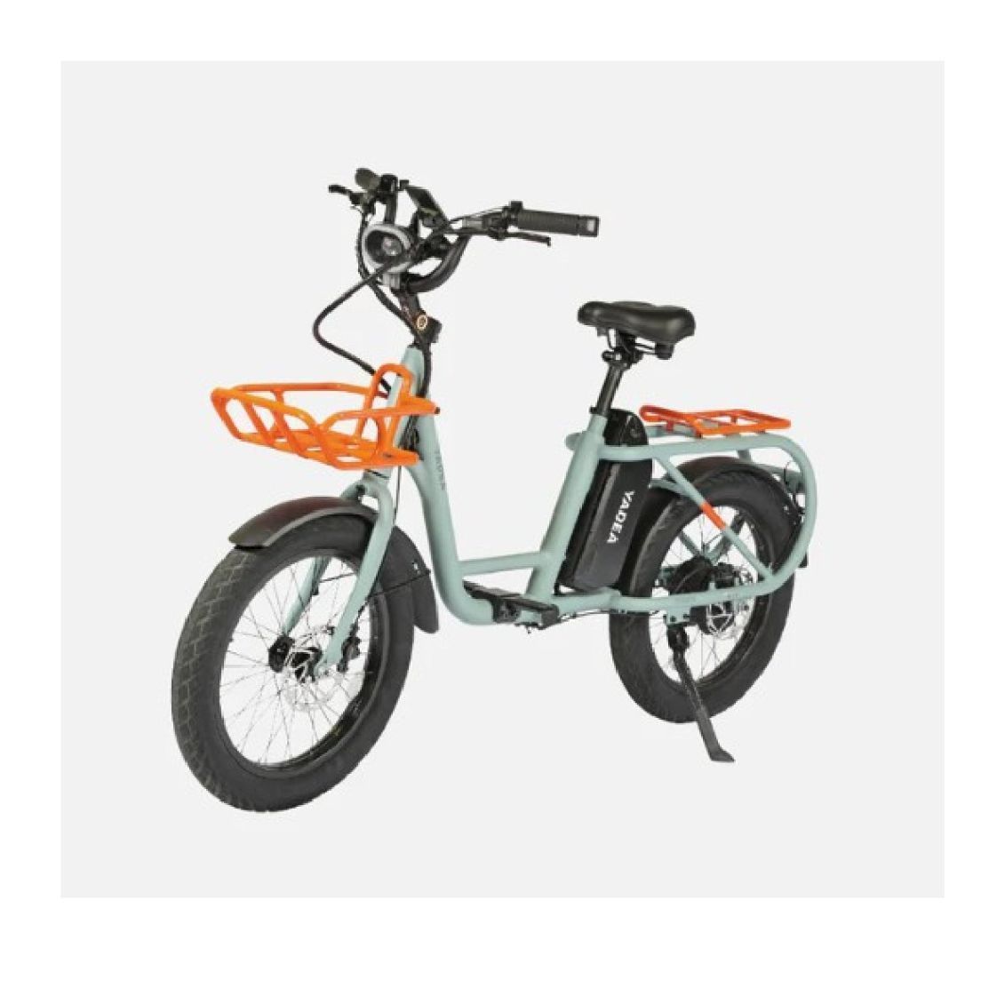 YADEA 電動サイクル CC-01T 特定小型原付モデル 小型 自転車 かご付 おしゃれ スカイブルー