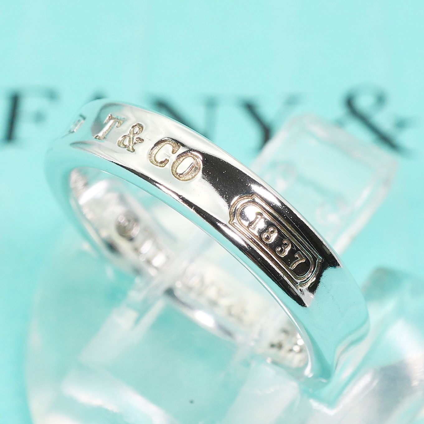 美品  ティファニー 1837 リング　10号 TIFFANY&Co. ティファニー リング 指輪 1837 ナロー K18YG