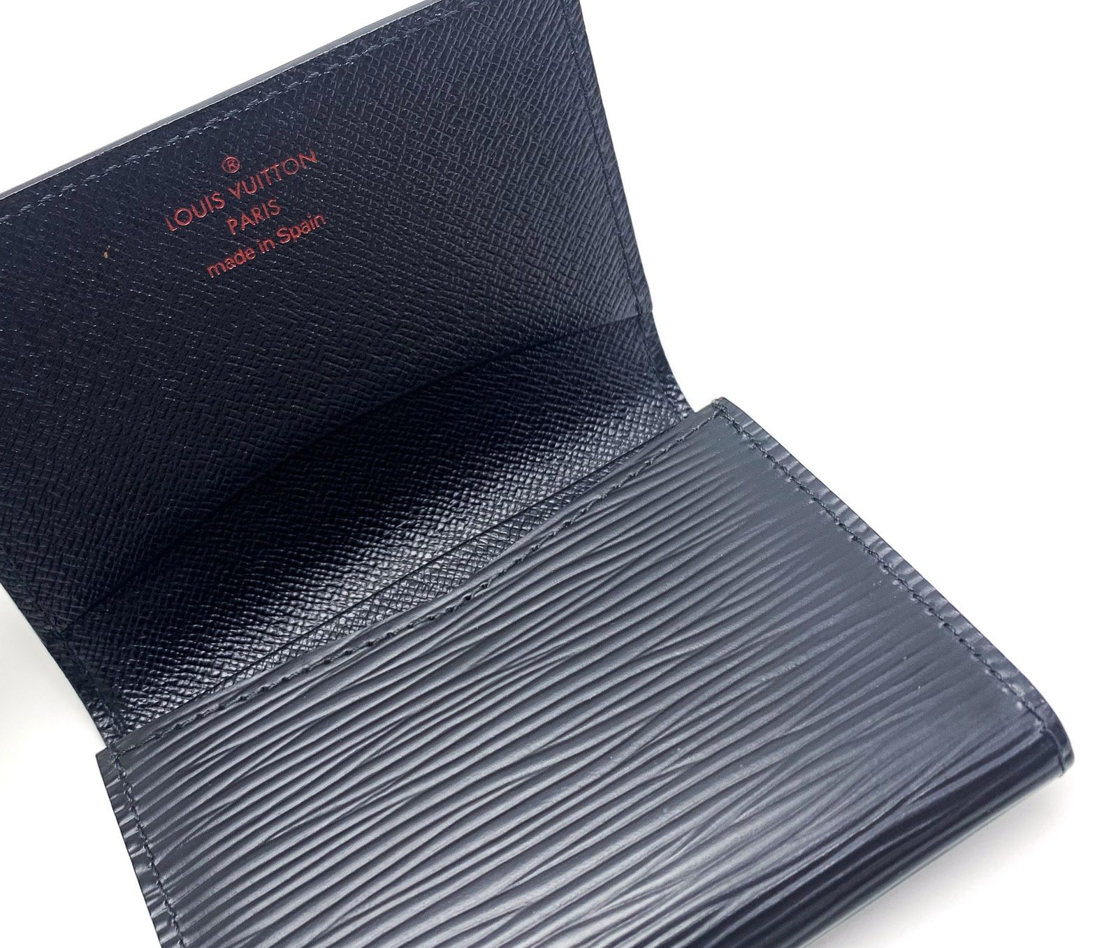 新品同様 ルイヴィトン カードケース エピ 名刺入れ アンヴェロップ M56582 ブラック 黒 VUITTON 【中古】