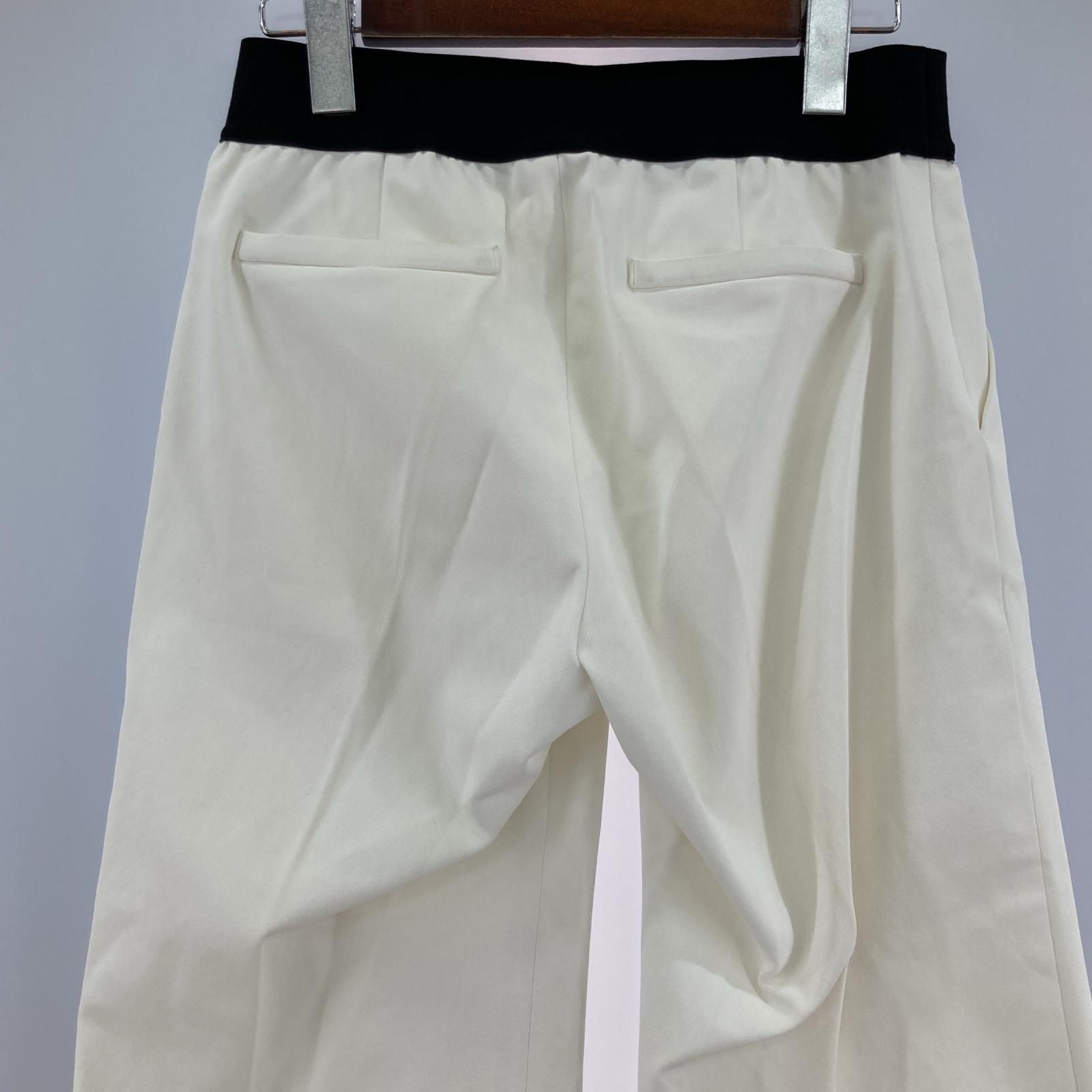【新品未使用】M・fil エムフィル　パンツ　 38 ホワイト M-fil エムフィル イージークロップドパンツ size36/ホワイト