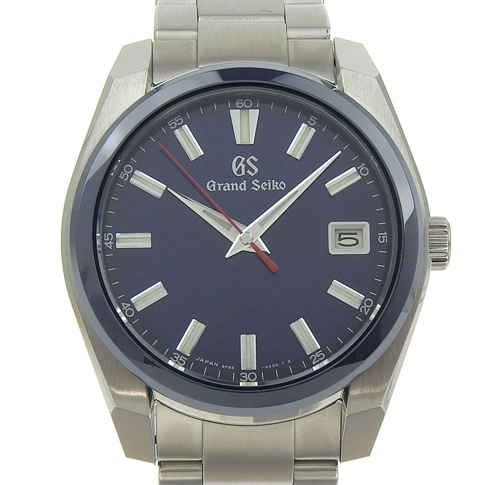 本物保証 箱 保付 グランドセイコー SEIKO スポーツコレクション デイト 9F85 0AB0 SBGP015 青文字盤 60周年記念 2000本
