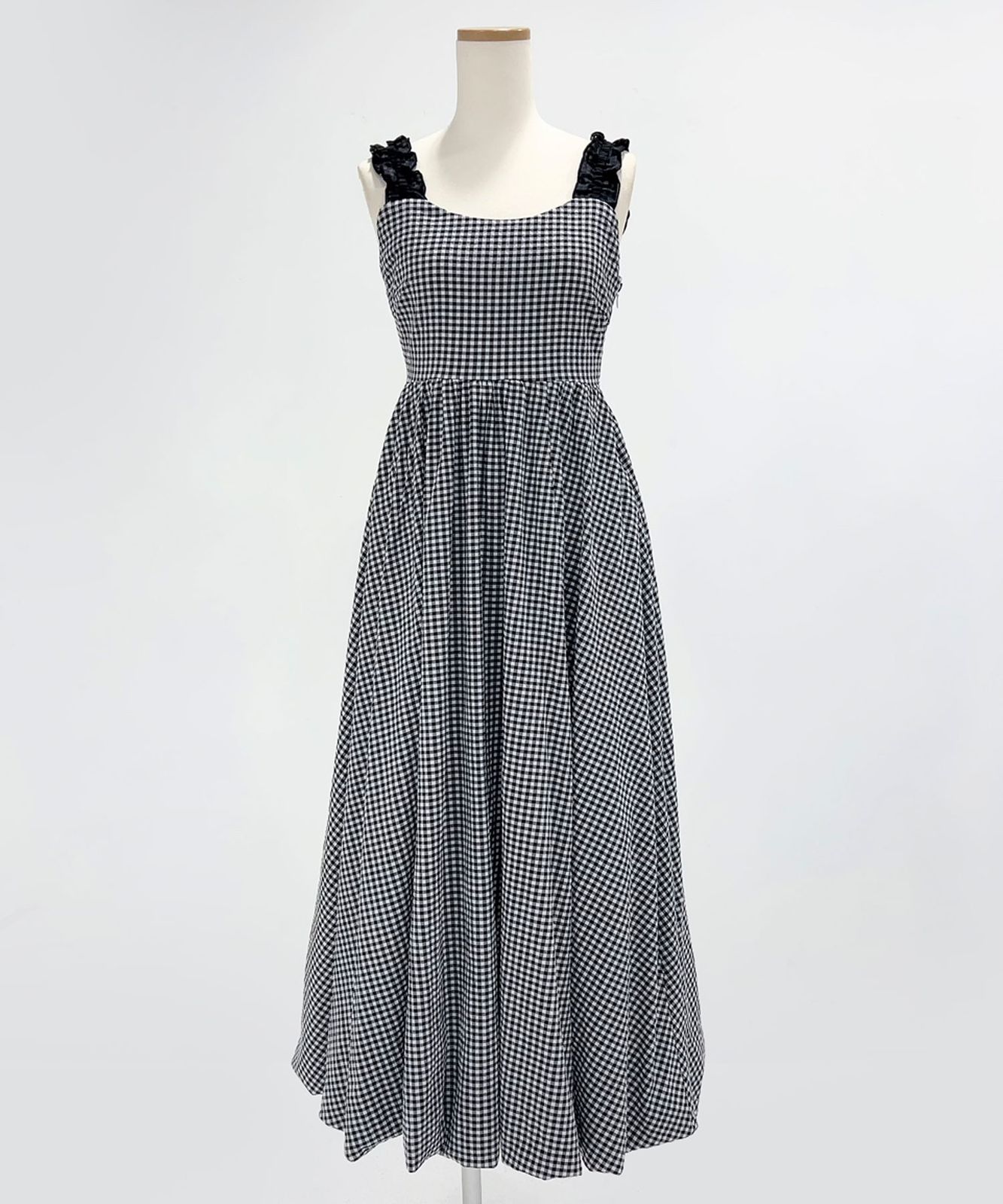 anuans リネンライクミドルレングスジレ ピスタチオグリーン リネン