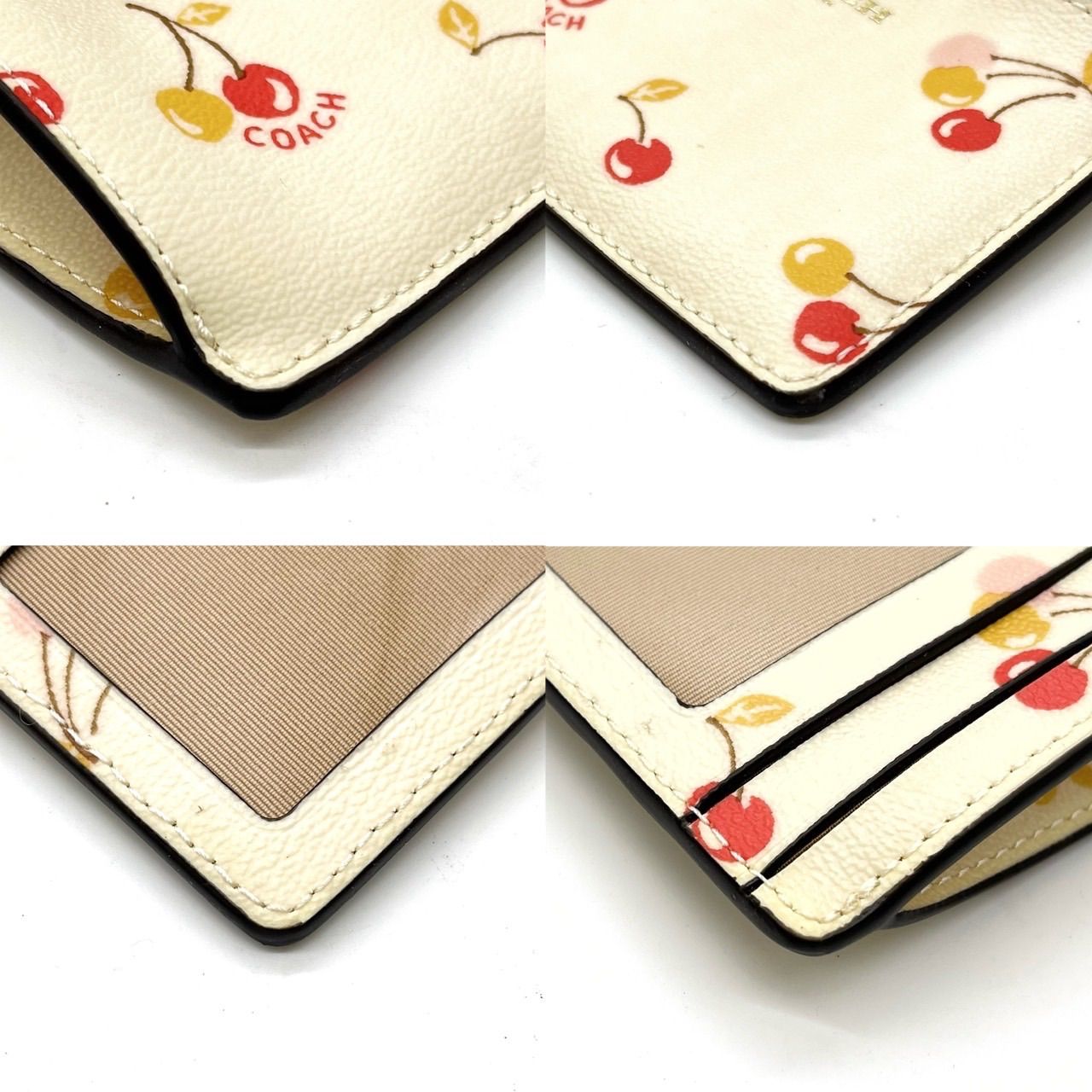 美品】 COACH コーチ コインケース 小銭入れ キーホルダー 花柄 総柄 