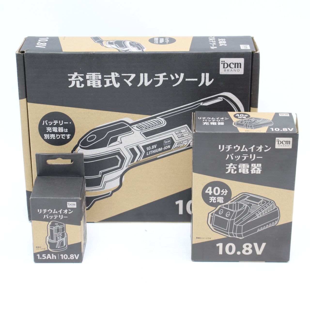 208)【未使用品】DCM 10.8V 充電式マルチツール T-MT108V バッテリーと 