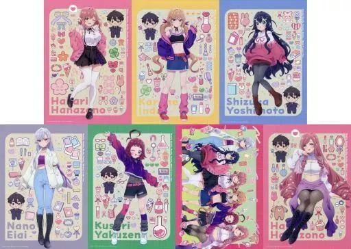 【安い，人気】 【中古】雑貨 全7種セット A3ビジュアルパネル 「WEBくじ 君のことが大大大大大好きな100人の彼女 『Welcome to 恋太郎ファミリー』」 B賞 その他
