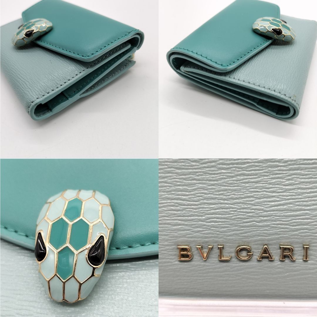 高貴なる神秘✨】 ブルガリ BVLGARI 三つ折財布 セルペンティ 高貴なる神秘✨】 ブルガリ BVLGARI 三つ折財布 セルペンティ
