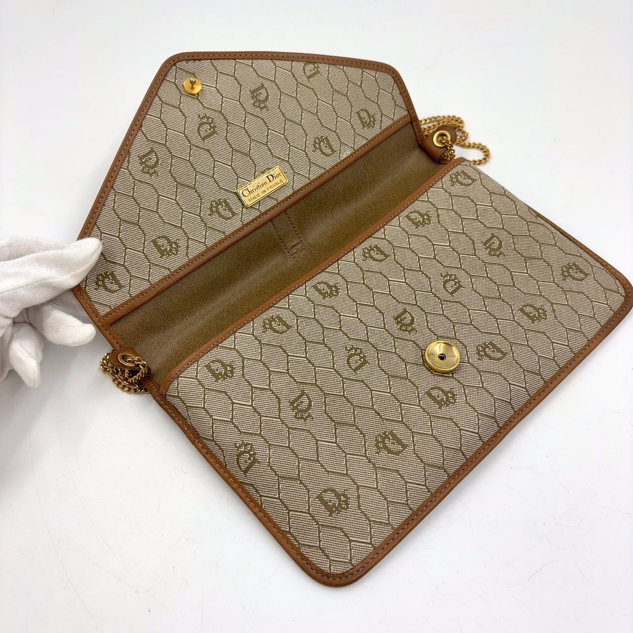 Christian Dior クラッチバッグ ブラウン/ベージュ 【公式通販】