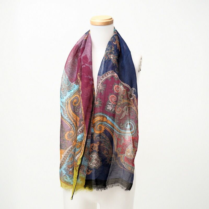 ETROエトロ　スカーフ　イタリア製 ETRO エトロ スカーフ シルク マルチカラー Scarf Multi Silk