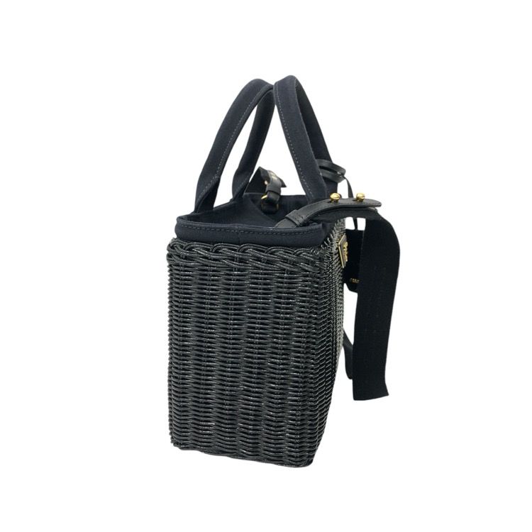 プラダ PRADA ハンドバッグ 1BG835 - ラタン×キャンバス ベージュ